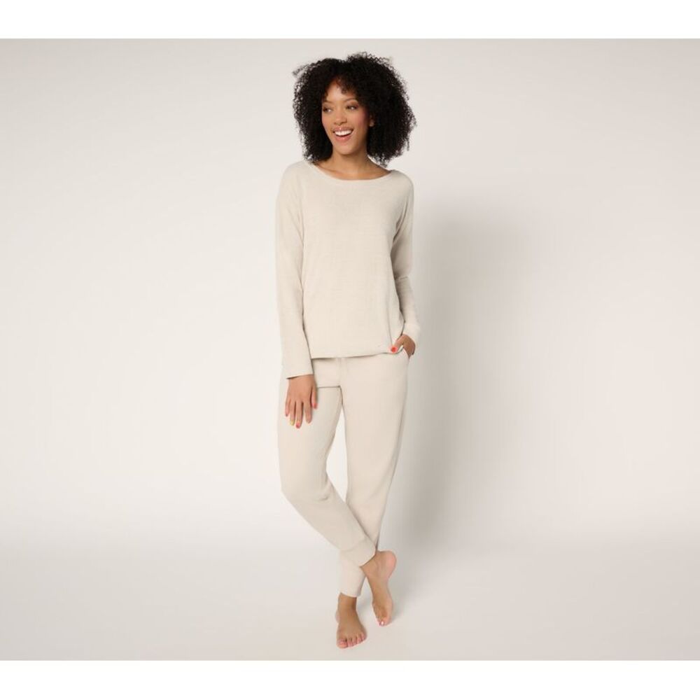 Barefoot Dreams Women's Sleepwear Sz S CozyChic Ultra Lite Top Sandalwood